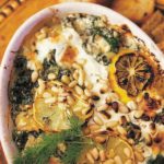 Roasted Lemon Spinach and Artichoke Dip