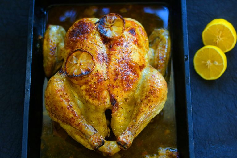 Lemon and Garlic Roast Chicken