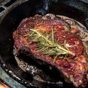 Happy Birthday - Iron Skillet Ribeye Steak