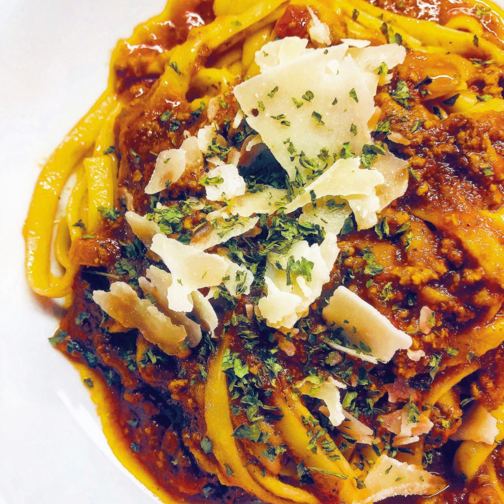 Quick & Comforting - Spicy Beef Ragu with Fettuccine