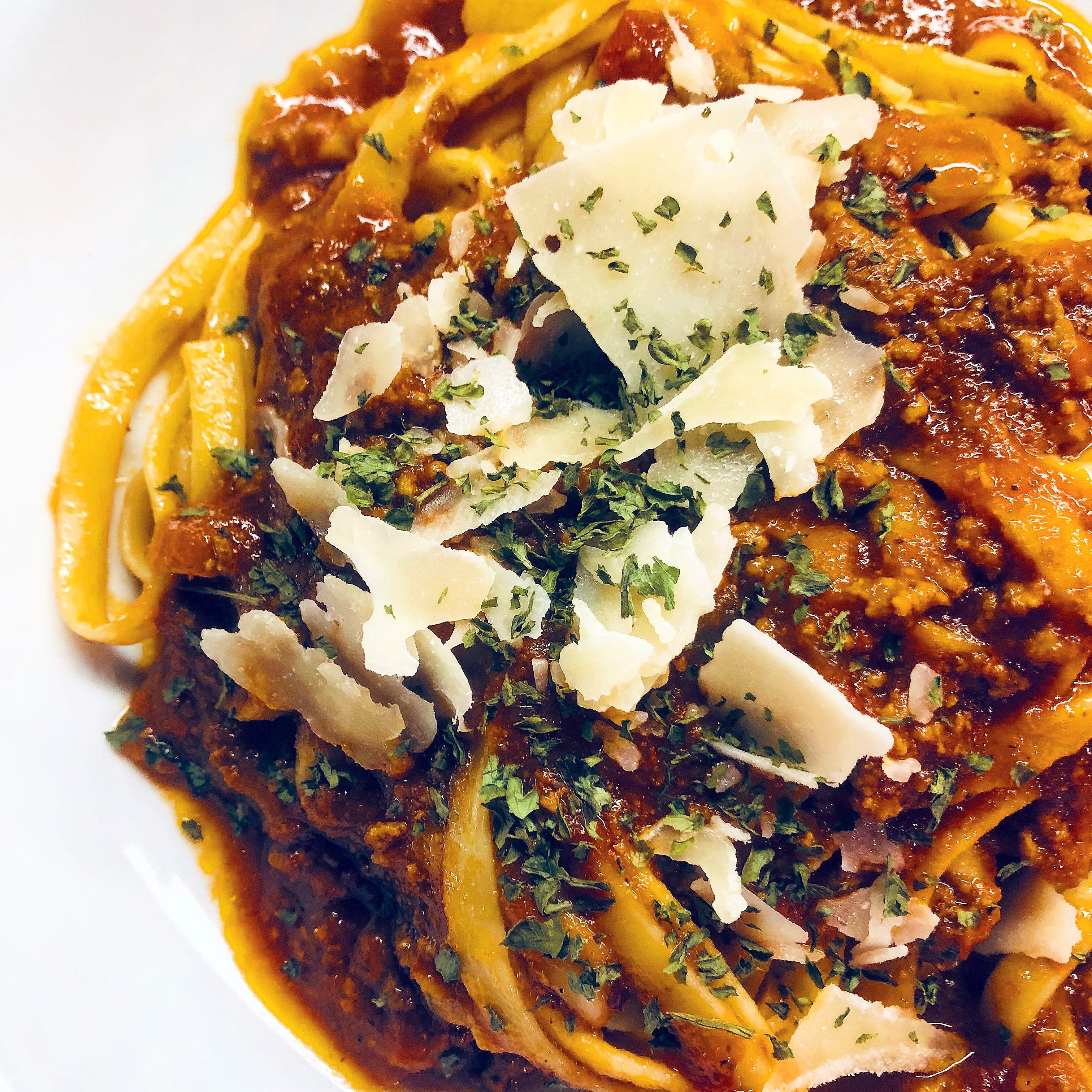 Quick & Comforting - Spicy Beef Ragu with Fettuccine