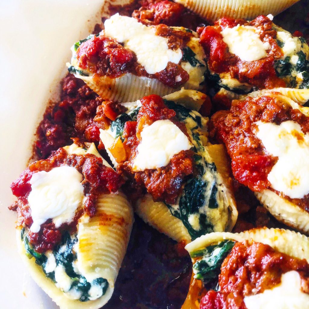 Stuffed Shells with Bolognese