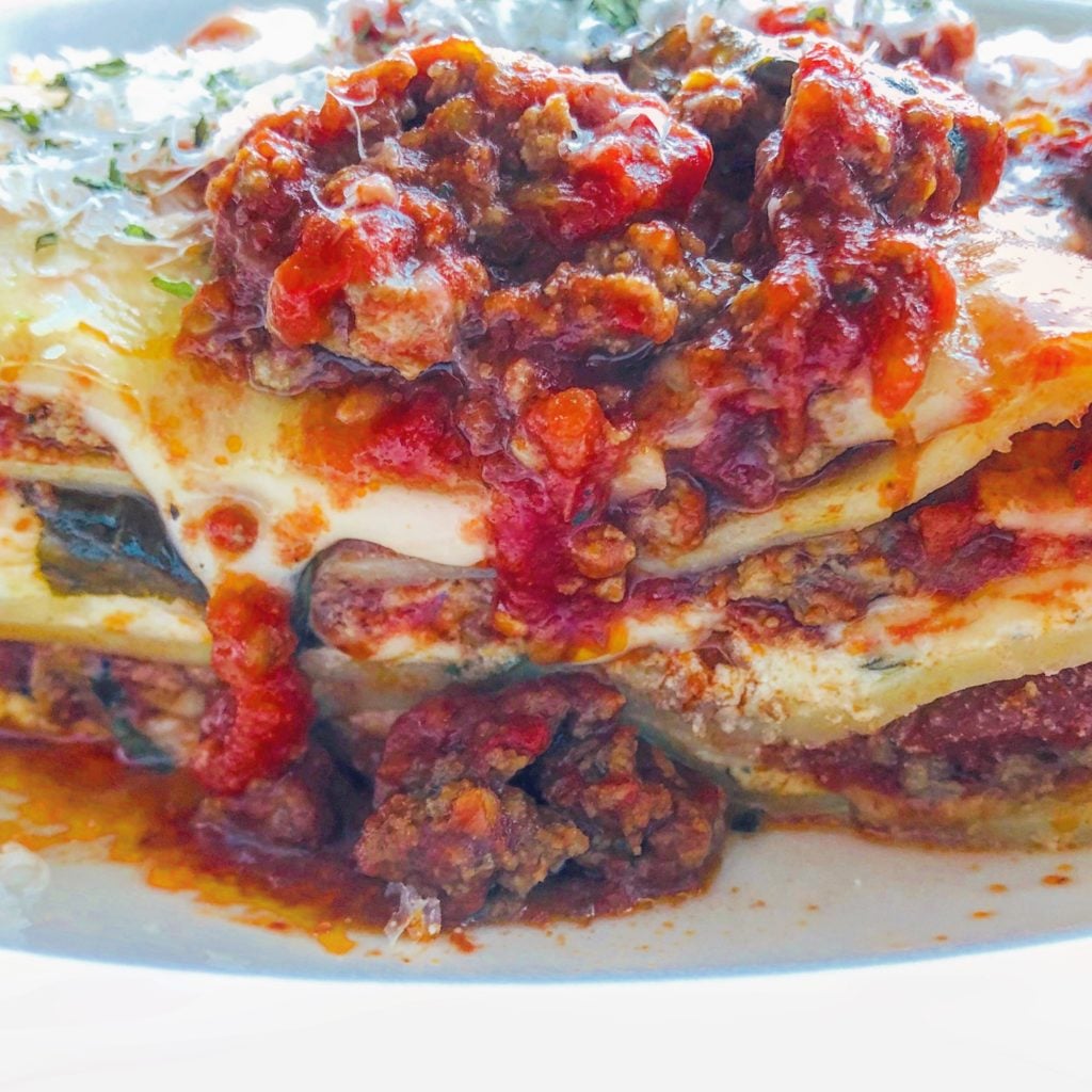 Leftover Meatballs Lasagna