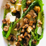 Caesar Salad with Homemade Croutons and Dressing