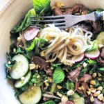 Steak and Rice Noodle Salad