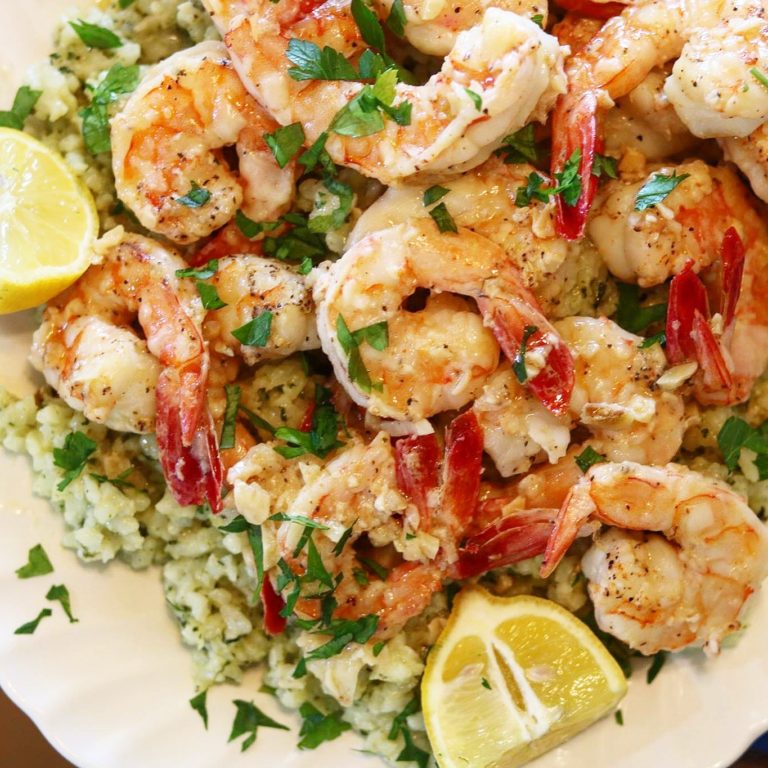 Shrimp Scampi with Fresh Herb Risotto