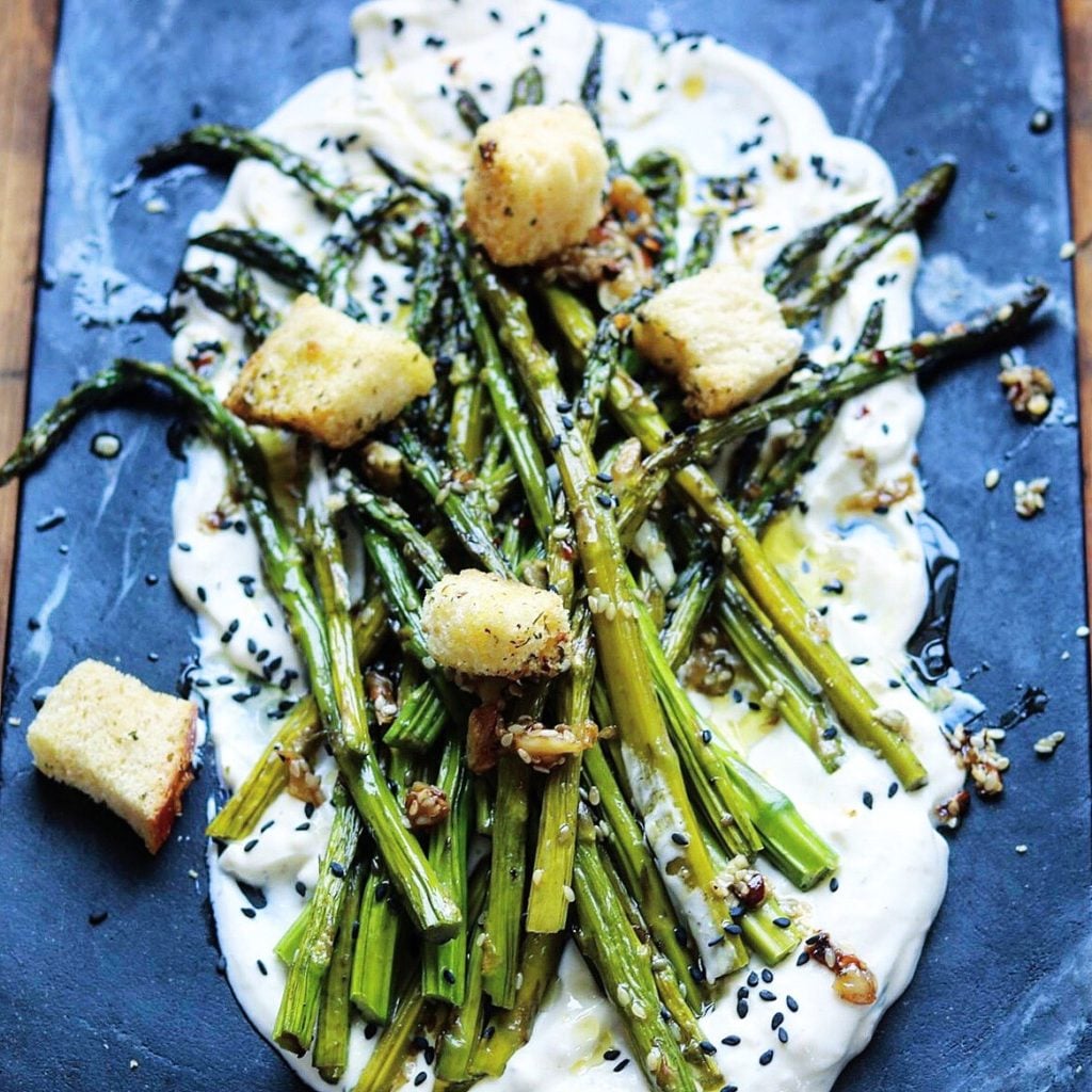 Roasted asparagus