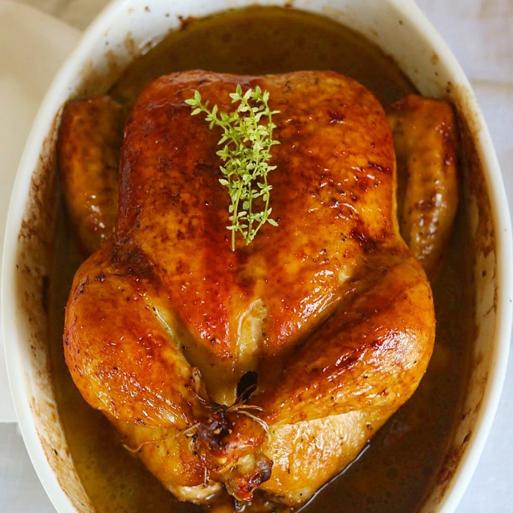 Whole Roasted Ginger Soy Chicken