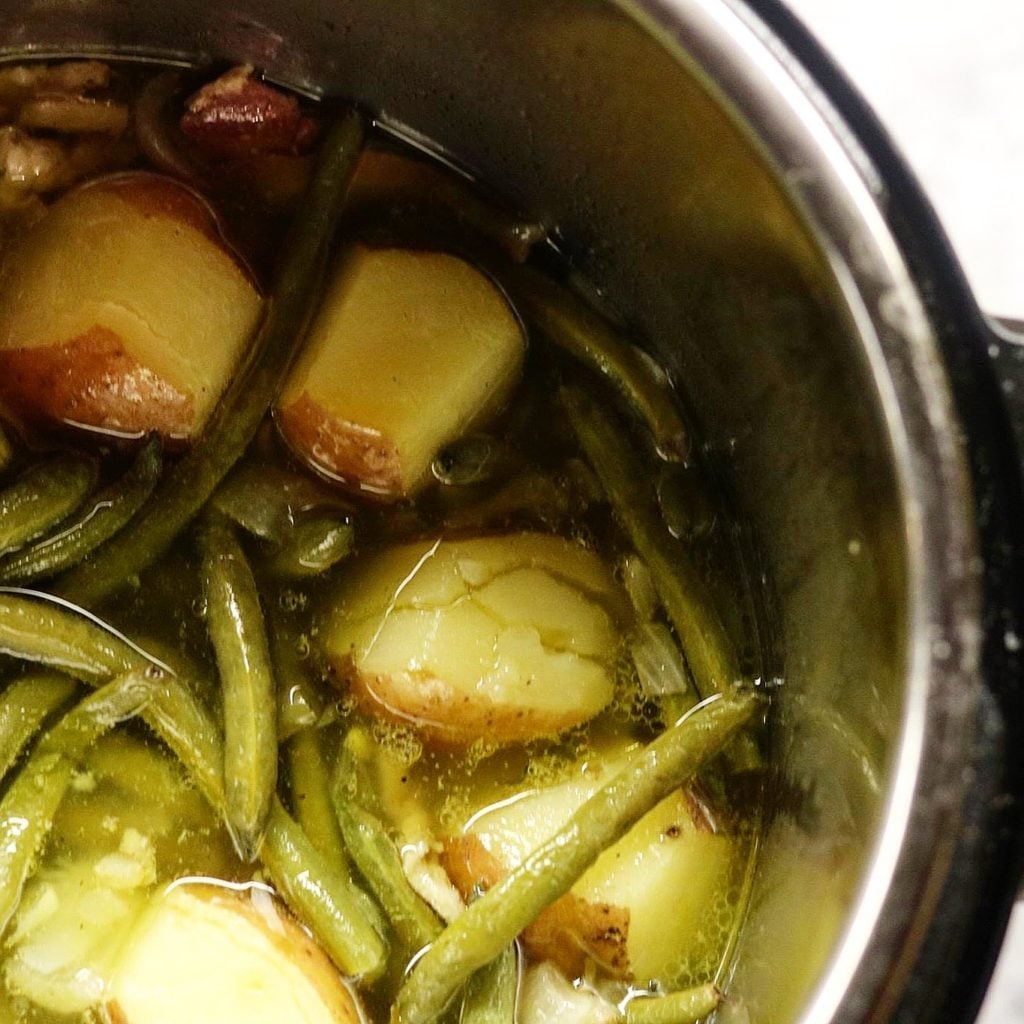 Fresh Green Beans and New Potatoes