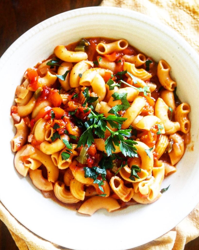 Macaroni and Tomatoes