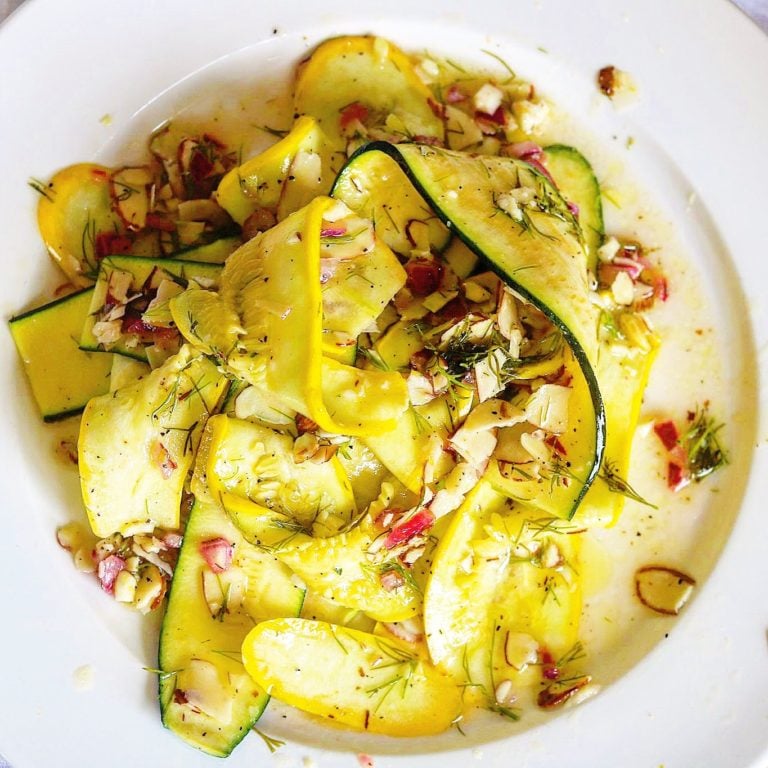 Zucchini Crudo Salad with Fresh Dill
