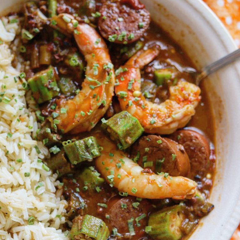 Shrimp, Okra and Andouille Smoked Sausage Gumbo