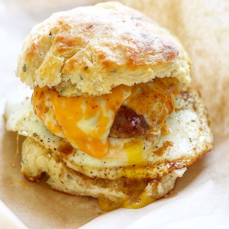 Sausage Egg and Cheese Biscuit