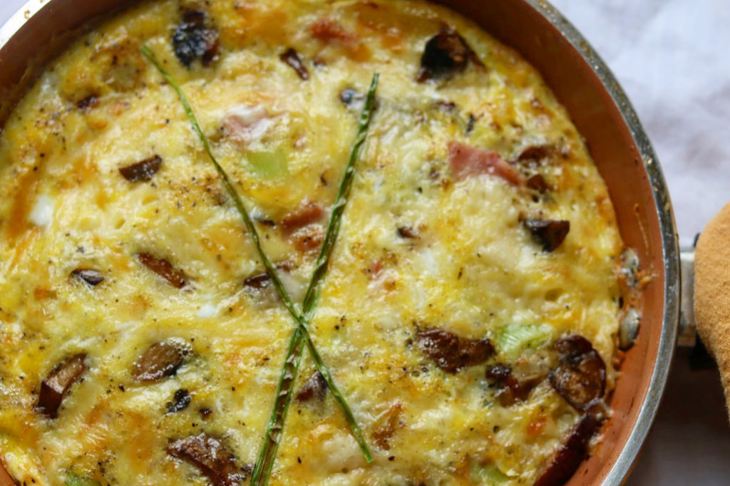 Ham and Mushroom Frittata