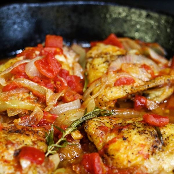 Simple, Delicious Chicken Thighs Braised with Tomatoes, Onions, and ...