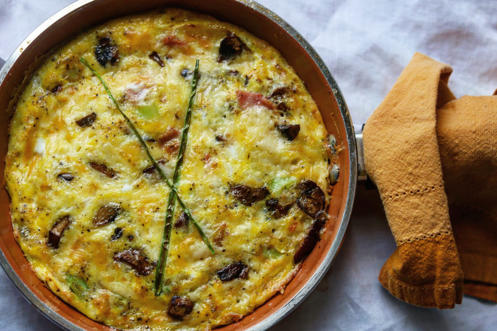 Ham and Mushroom Frittata