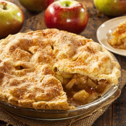 Homemade apple pie