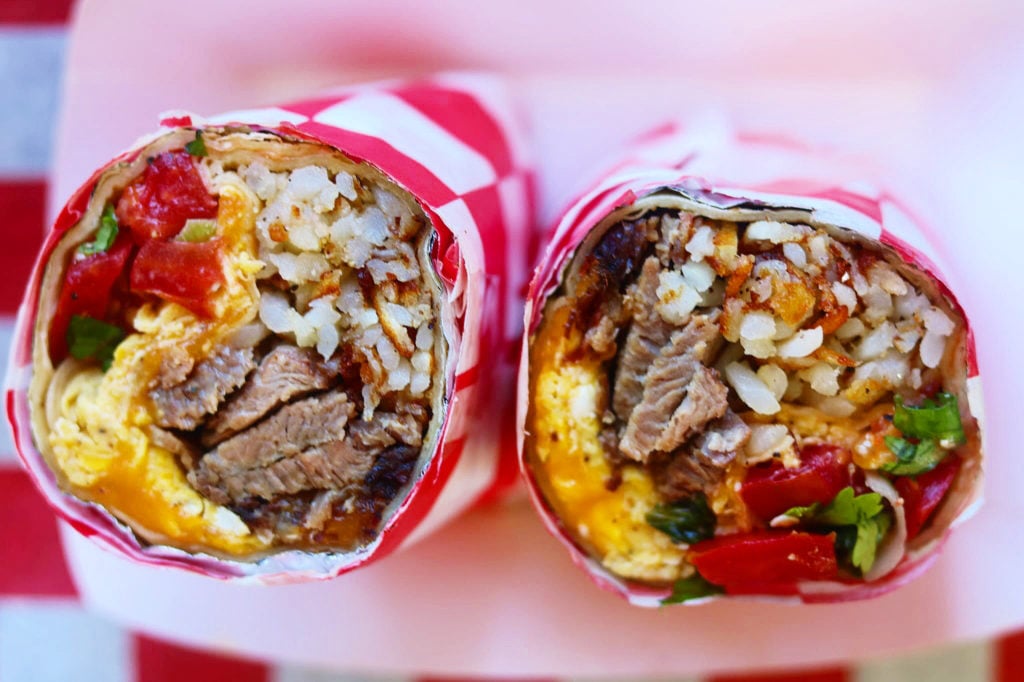 Brisket Breakfast Burritos