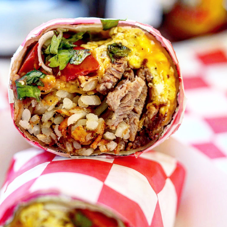 Brisket Breakfast Burritos