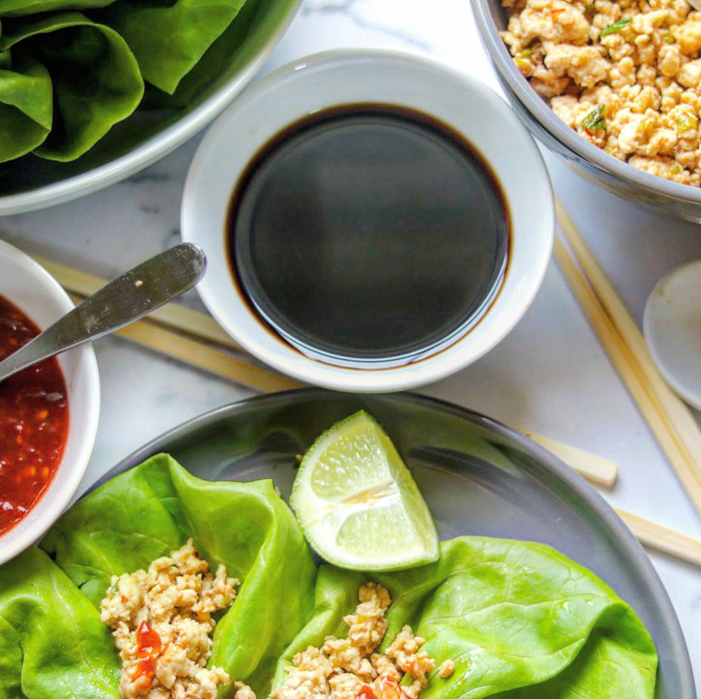 Spicy Chicken Lettuce Wraps