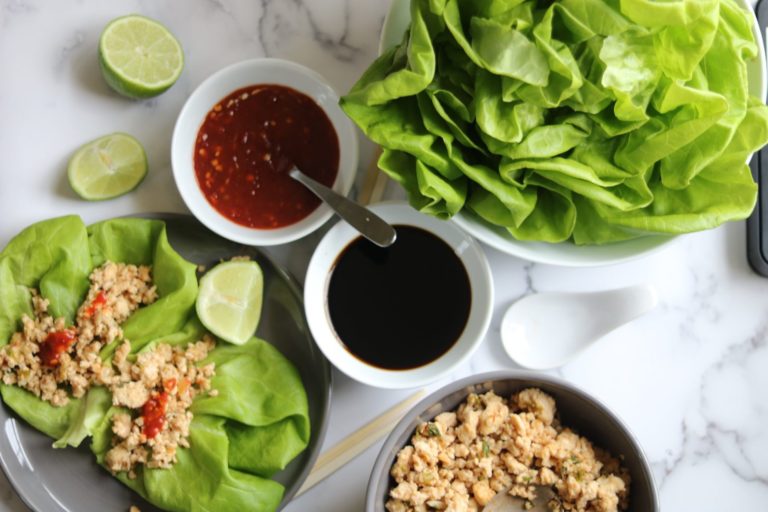 Spicy Chicken Lettuce Wraps