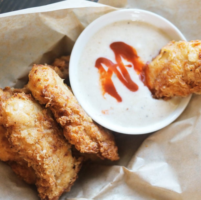 Buttermilk and Franks Red Hot Sauce Marinated Chicken Tenders
