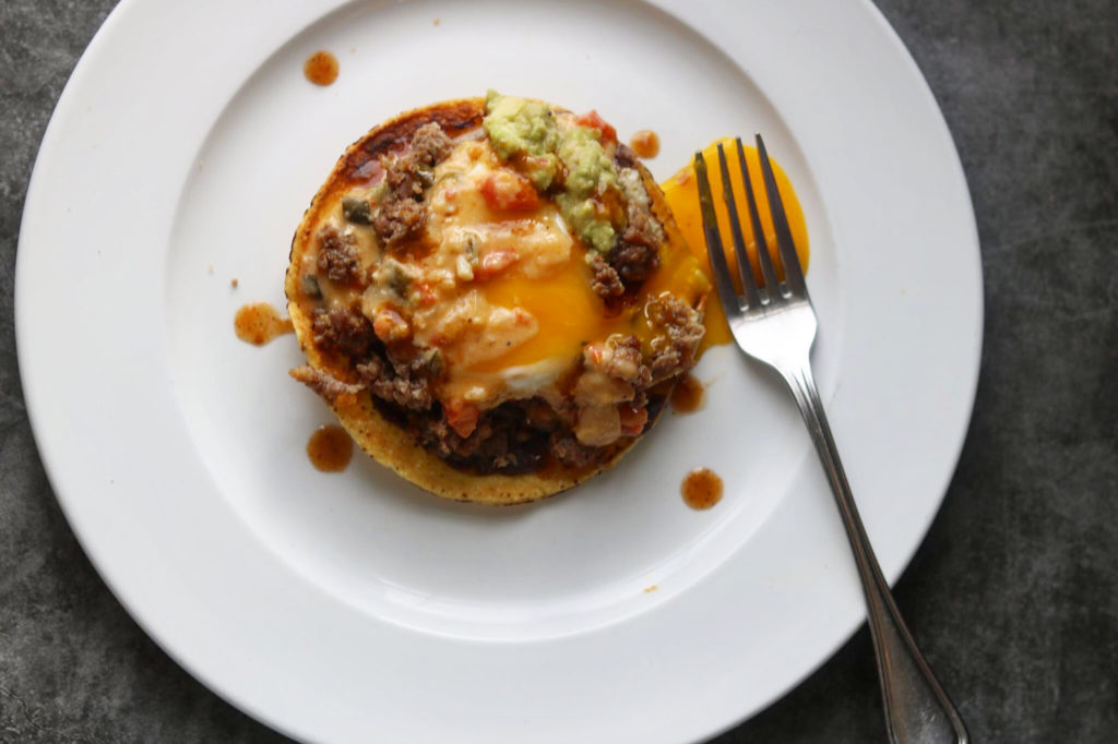 Spicy Breakfast Tostadas