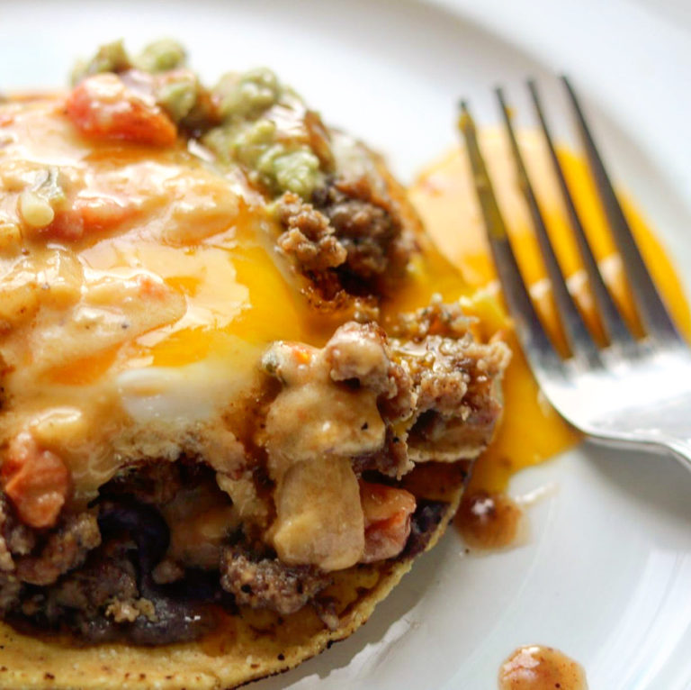 Spicy Breakfast Tostadas
