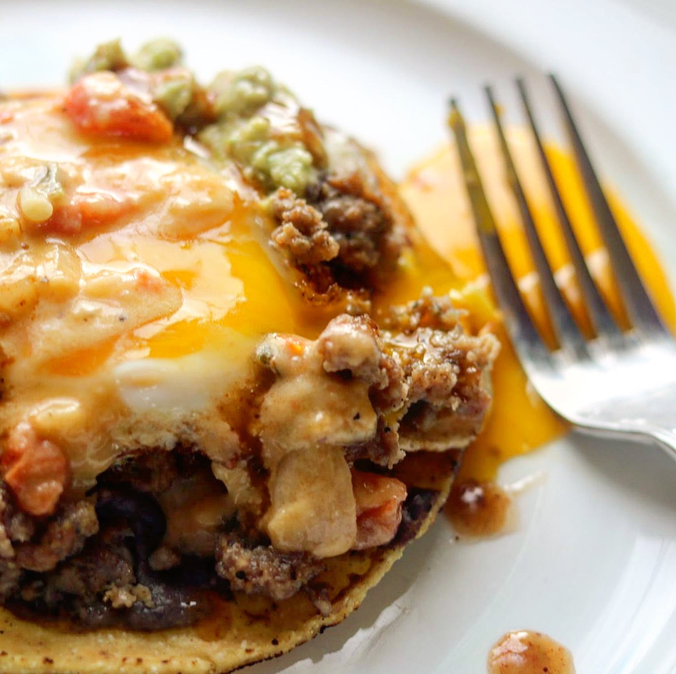 Spicy Breakfast Tostadas