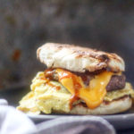Egg and Cheese English Muffins with Sausage