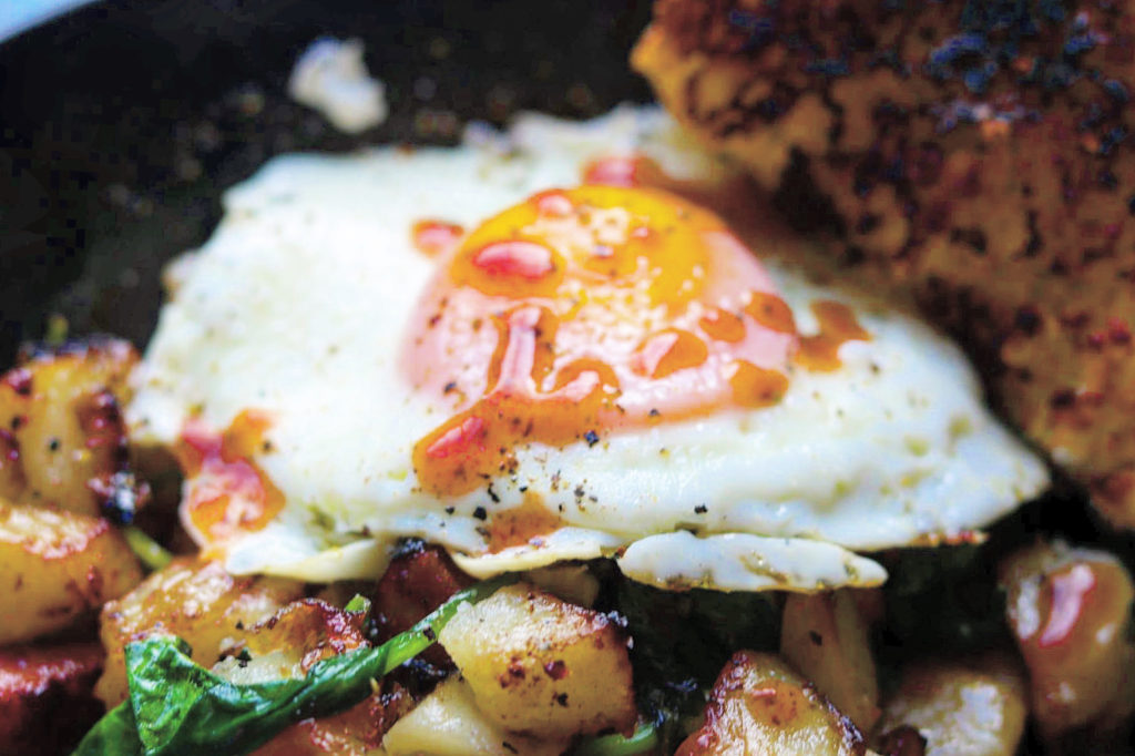smoked sausage and potato hash
