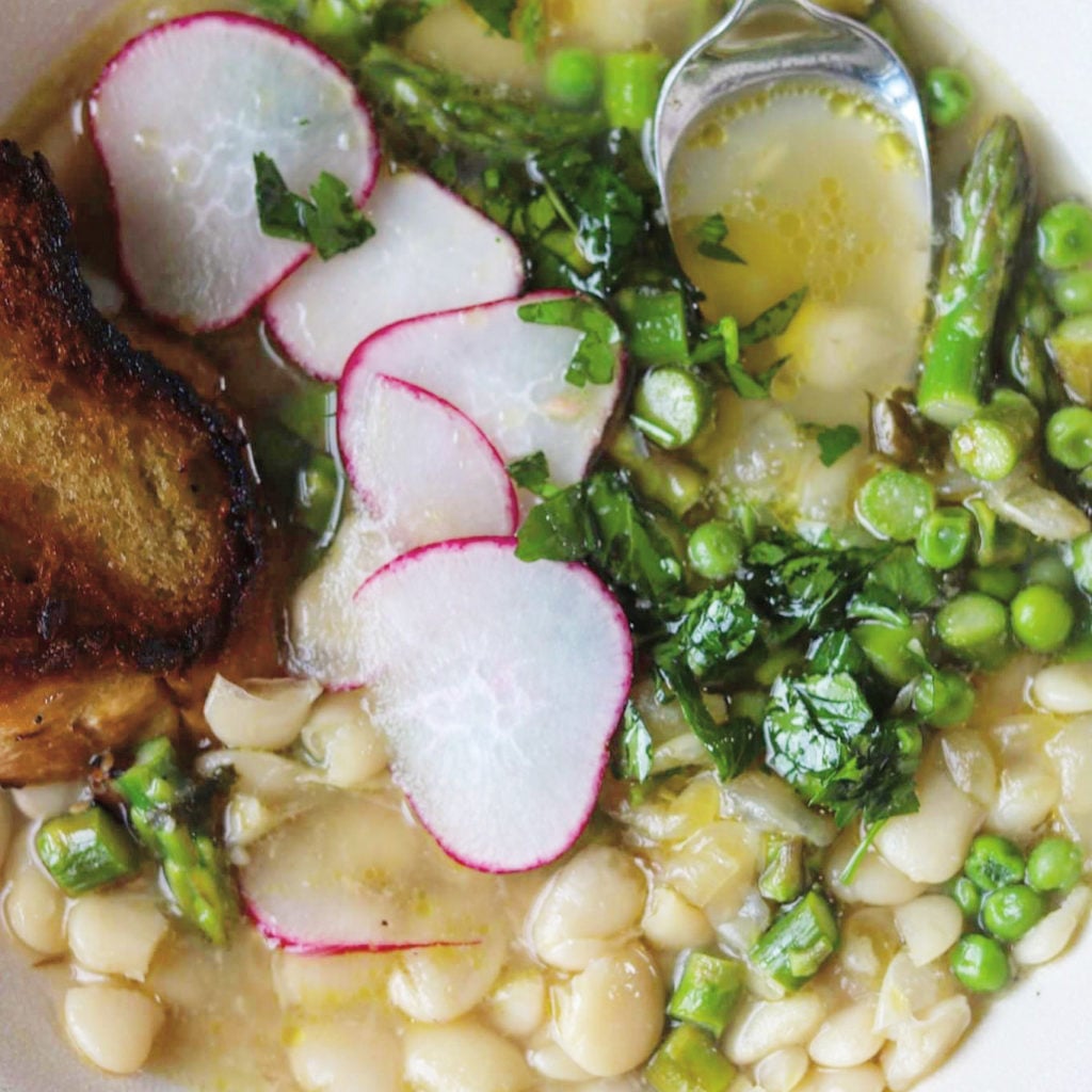 White Bean and Spring Vegetable Stew