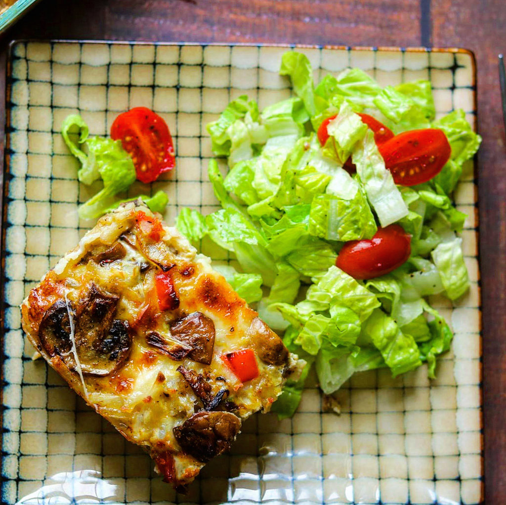 Sausage and Mushroom Breakfast Casserole