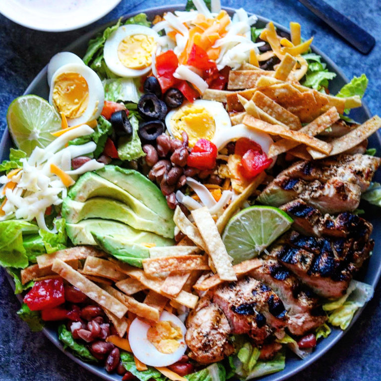 mexican grilled chicken cobb salad