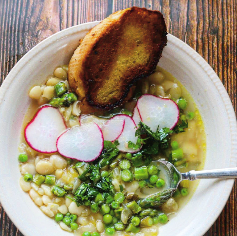 White Bean and Spring Vegetable Stew