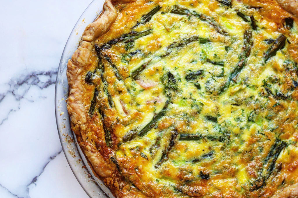 Asparagus and Ham Quiche