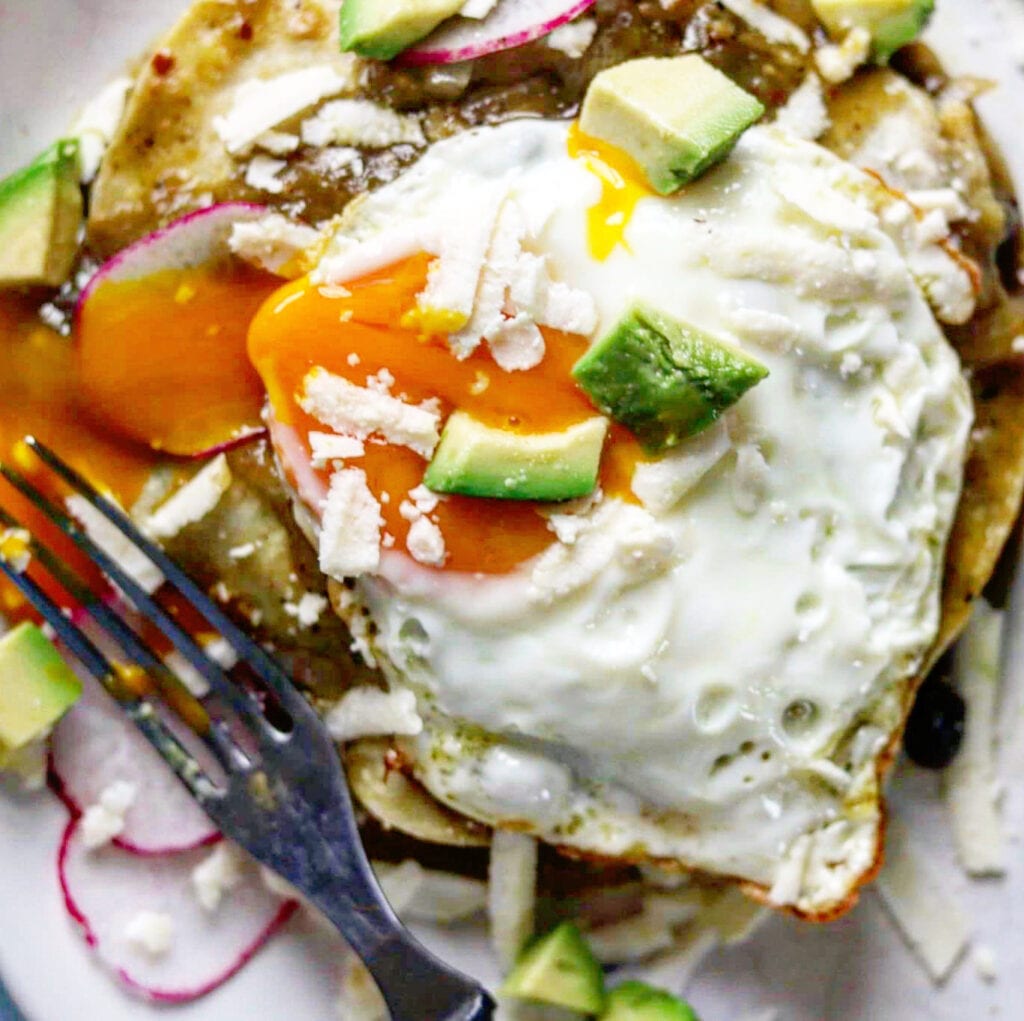 tostada chilaquiles