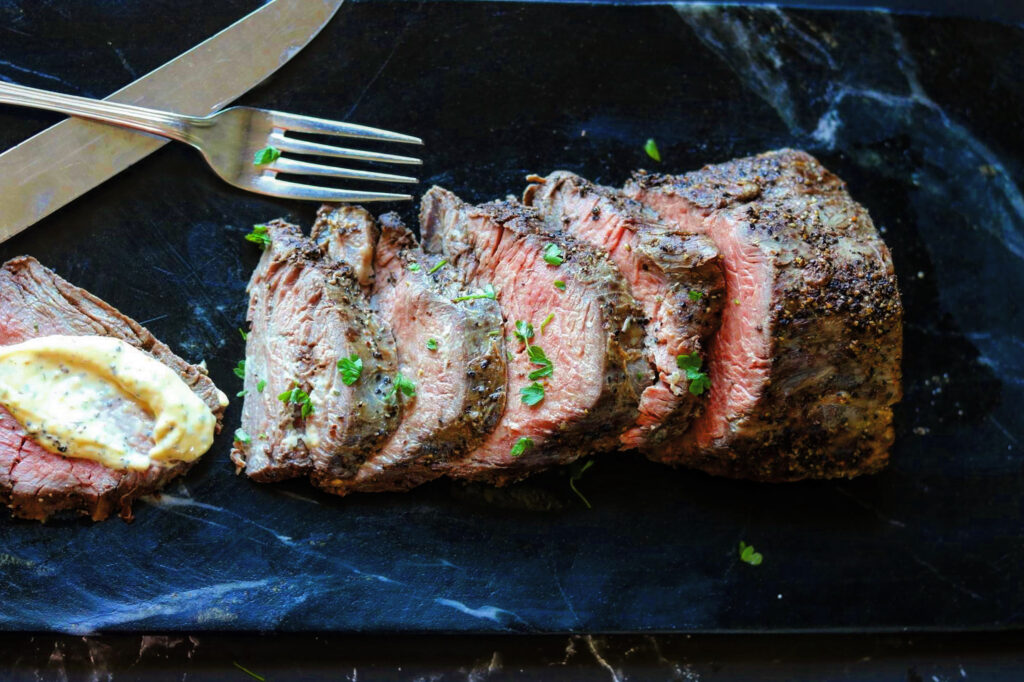 filet of beef with bernaise mayonnaise