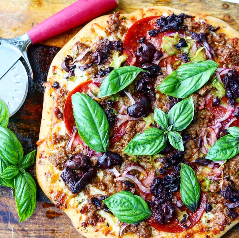 Sausage and Pepperoni Pizza