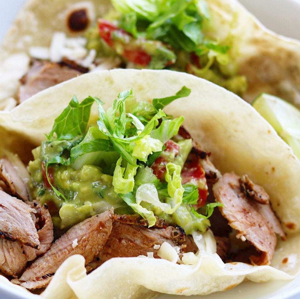 Mexican Spiced Pork Tenderloin Tacos