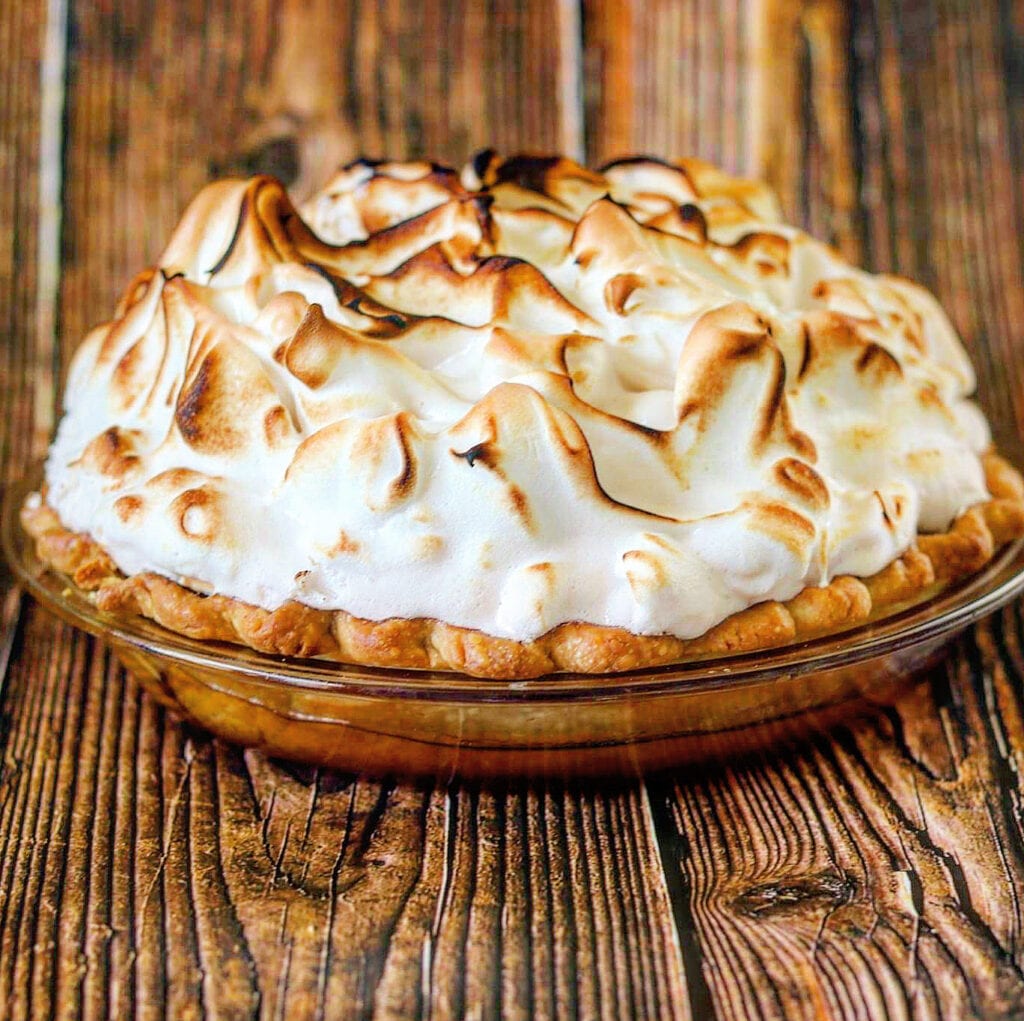 Aunt Donna Lou's decadent chocolate meringue pie