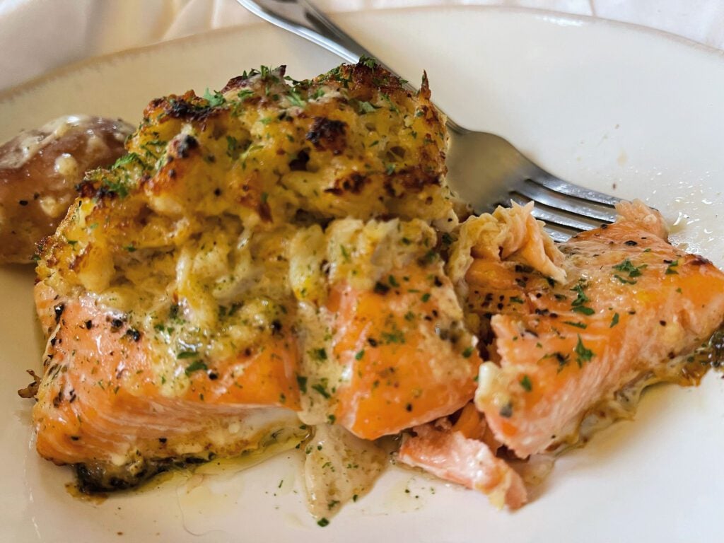 Crab Stuffed Salmon