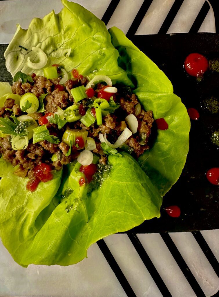 Szechuan Beef Lettuce Wraps