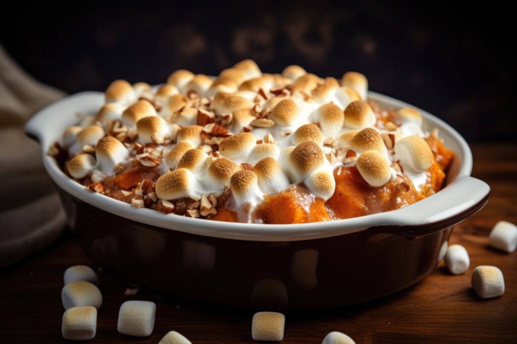 Sweet Potato Casserole with Marshmallow