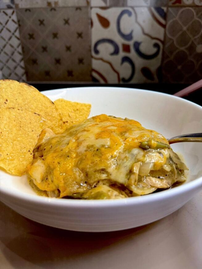 Hatch green chile chicken casserole